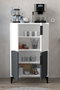 Hanah Home Ada 1402 Armario Multiusos Blanco y Antracita